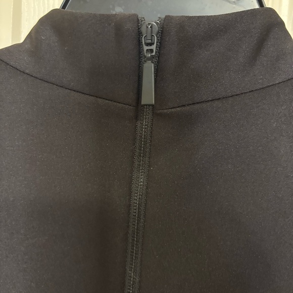 Andrew Marc Black V-Neck Midi Dress - Picture 5 of 10